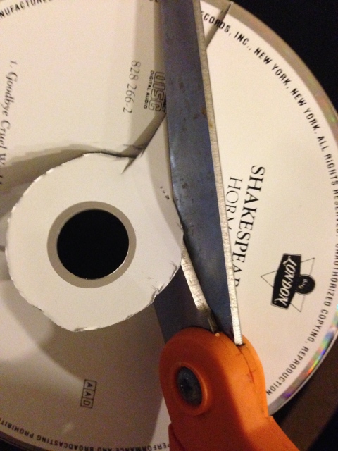 Cut right into the CD